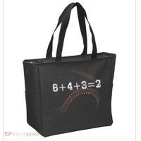 6+4+3=2 643 Double Play Outs Baseball Player Coach Softball Tote Bag thumb 2