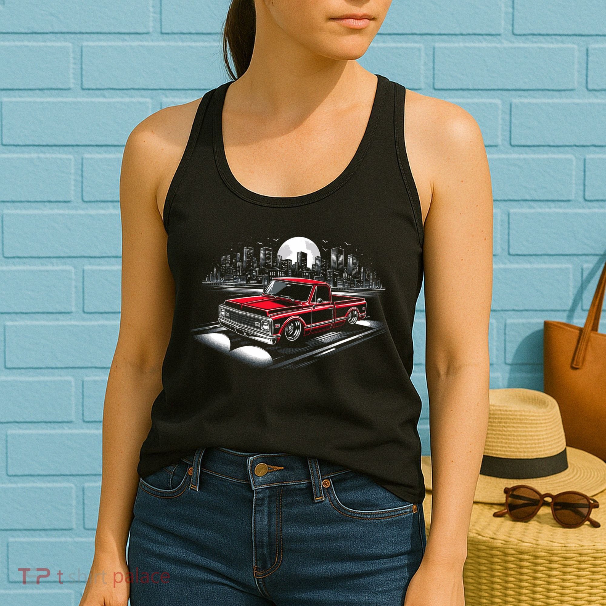 67 72 Classic C10 Pickup Truck Slammed Lowered Airride Women's Tank Top