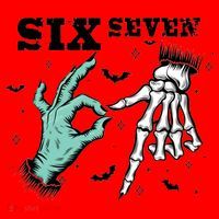 6 7 Meme Funny Witch Skeleton Hands 67 Halloween Santa Hat thumb 1