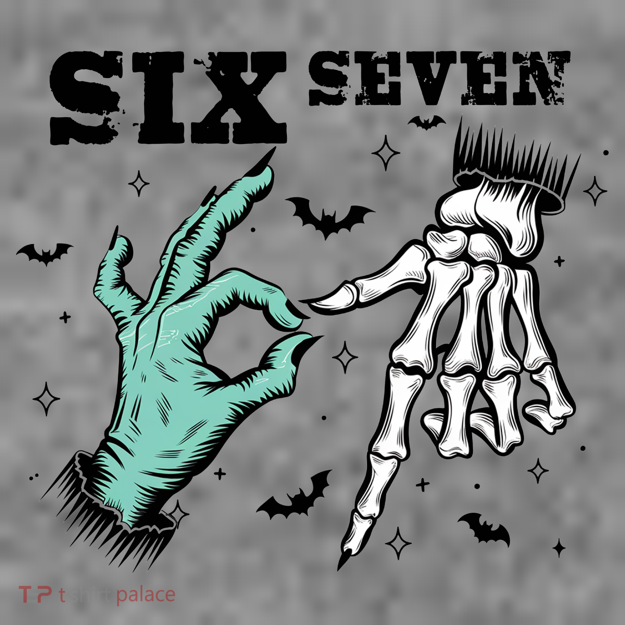 6 7 Meme Funny Witch Skeleton Hands 67 Halloween Toddler Hoodie
