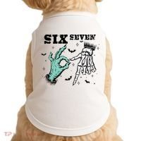 6 7 Meme Funny Witch Skeleton Hands 67 Halloween Doggie Tank thumb 0