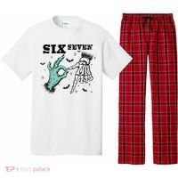 6 7 Meme Funny Witch Skeleton Hands 67 Halloween Pajama Set thumb 0