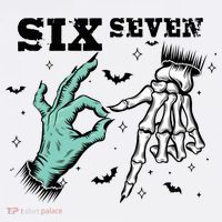 6 7 Meme Funny Witch Skeleton Hands 67 Halloween Women's Hoodie thumb 2