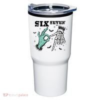 6 7 Meme Funny Witch Skeleton Hands 67 Halloween Tumbler thumb 0