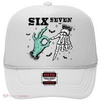 6 7 Meme Funny Witch Skeleton Hands 67 Halloween Hat thumb 0