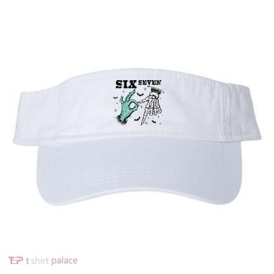 6 7 Meme Funny Witch Skeleton Hands 67 Halloween Visor