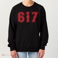 617 Area Code Boston Fan Baseball Women's Sweatshirt thumb 0