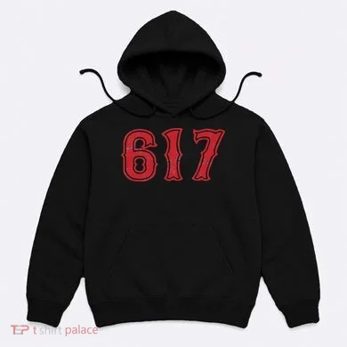 617 Area Code Boston Fan Baseball Hoodie