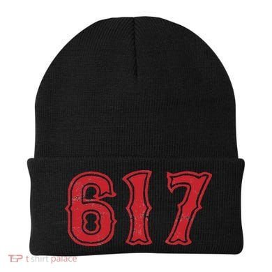 617 Area Code Boston Fan Baseball Beanie