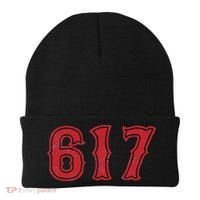 617 Area Code Boston Fan Baseball Beanie thumb 0