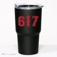 617 Area Code Boston Fan Baseball Tumbler thumb 0