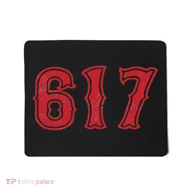 617 Area Code Boston Fan Baseball Mousepad