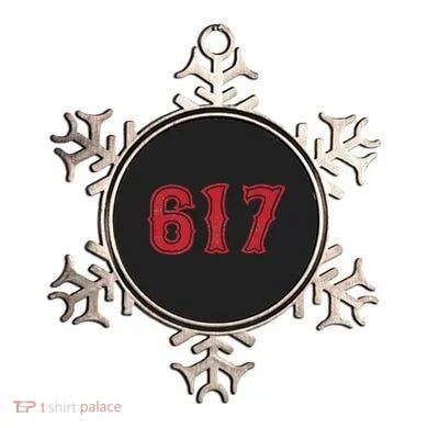 617 Area Code Boston Fan Baseball Ornament