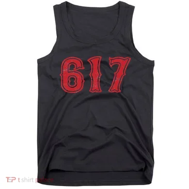 617 Area Code Boston Fan Baseball Tank Top