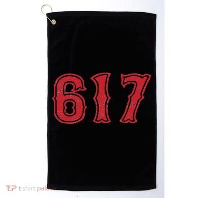 617 Area Code Boston Fan Baseball Golf Towel