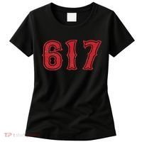 617 Area Code Boston Fan Baseball Women's T-Shirt thumb 0