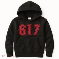 617 Area Code Boston Fan Baseball Kids Hoodie thumb 0