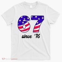 67 American Flag Vintage Meme 6-7 Meme T-Shirt thumb 0