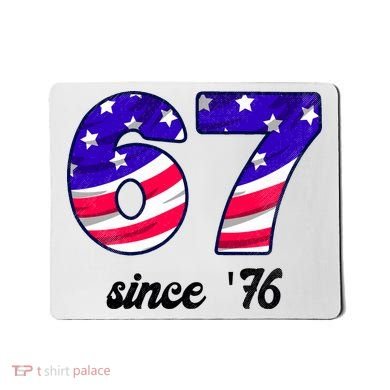 67 American Flag Vintage Meme 6-7 Meme Mousepad