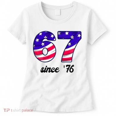 67 American Flag Vintage Meme 6-7 Meme Women's T-Shirt