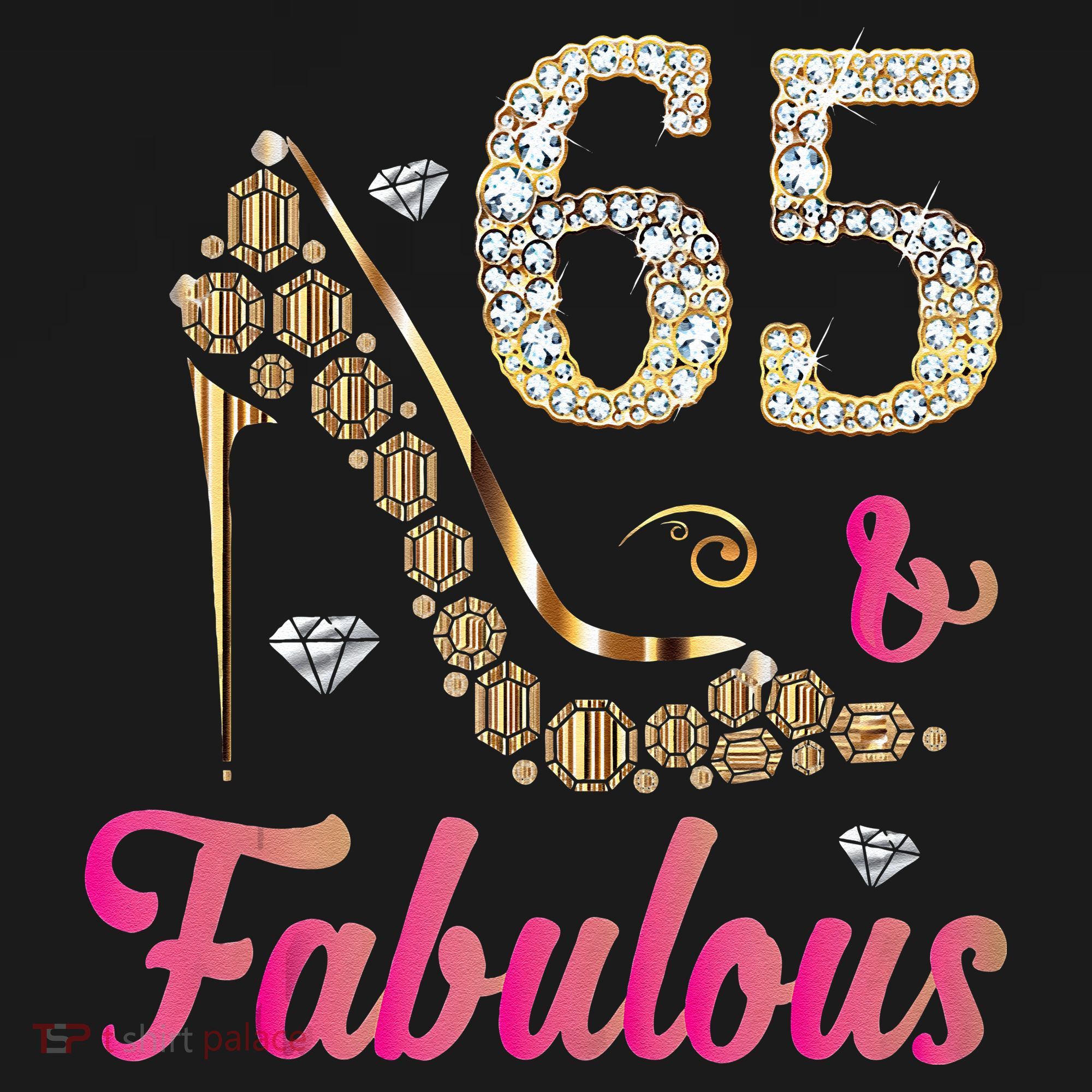 65 And Fabulous Funny 65th Birthday Cute Gift Beautiful Fun Tank Top Long Sleeve Shirt