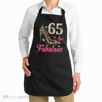 65 And Fabulous Funny 65th Birthday Cute Gift Beautiful Fun Tank Top Apron thumb 2