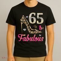 65 And Fabulous Funny 65th Birthday Cute Gift Beautiful Fun Tank Top T-Shirt thumb 3