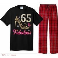 65 And Fabulous Funny 65th Birthday Cute Gift Beautiful Fun Tank Top Pajama Set thumb 0