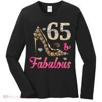65 And Fabulous Funny 65th Birthday Cute Gift Beautiful Fun Tank Top Women's Long Sleeve Shirt thumb 0