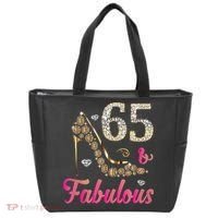65 And Fabulous Funny 65th Birthday Cute Gift Beautiful Fun Tank Top Tote Bag thumb 0