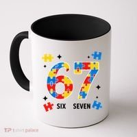 67 Autism Puzzle Six Seven Coffee Mug thumb 0