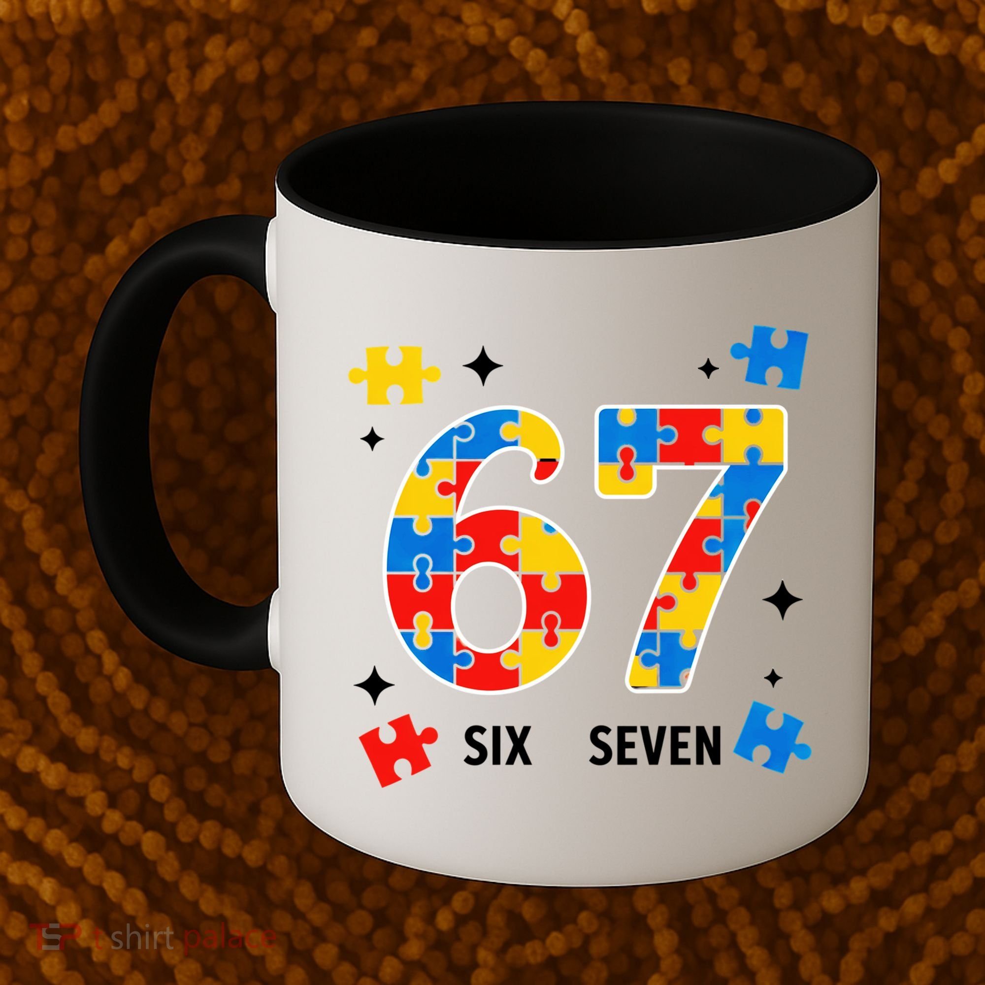 67 Autism Puzzle Six Seven Coffee Mug
