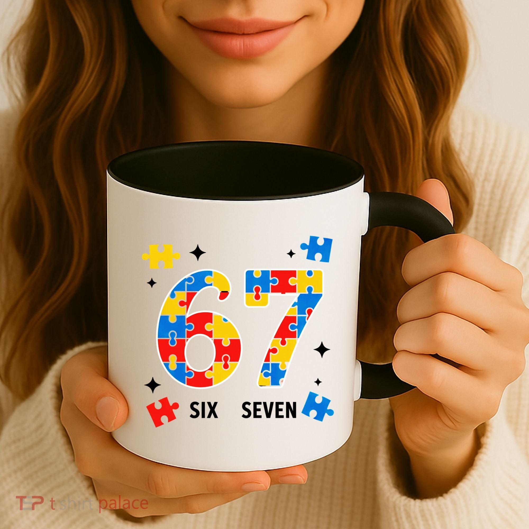 67 Autism Puzzle Six Seven Coffee Mug