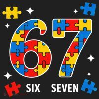 67 Autism Puzzle Six Seven Tumbler thumb 3
