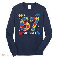67 Autism Puzzle Six Seven Long Sleeve Shirt thumb 0