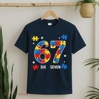 67 Autism Puzzle Six Seven T-Shirt thumb 2