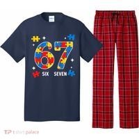 67 Autism Puzzle Six Seven Pajama Set thumb 0