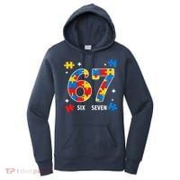 67 Autism Puzzle Six Seven Women's Hoodie thumb 0