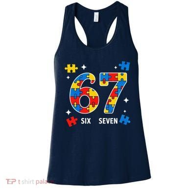 67 Autism Puzzle Six Seven Women's Tank Top