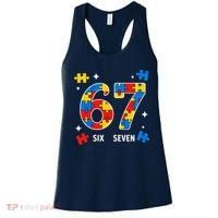 67 Autism Puzzle Six Seven Women's Tank Top thumb 0