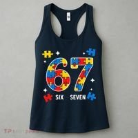 67 Autism Puzzle Six Seven Women's Tank Top thumb 3