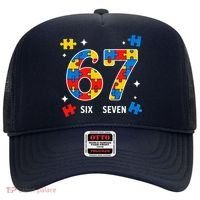 67 Autism Puzzle Six Seven Hat thumb 0