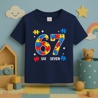 67 Autism Puzzle Six Seven Toddler T-Shirt thumb 3