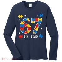 67 Autism Puzzle Six Seven Women's Long Sleeve Shirt thumb 0