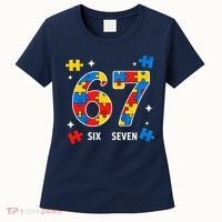 67 Autism Puzzle Six Seven Women's T-Shirt thumb 0