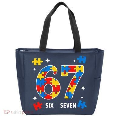 67 Autism Puzzle Six Seven Tote Bag