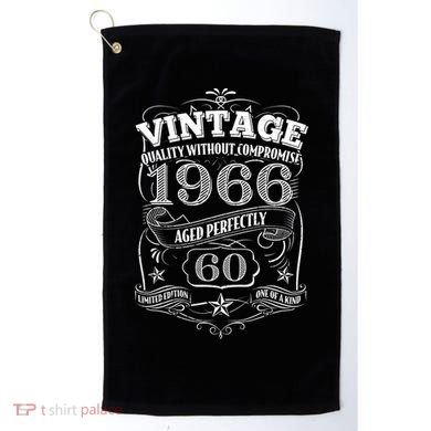 60th Birthday 1966 Vintage Quality Without Compromise  Golf Towel