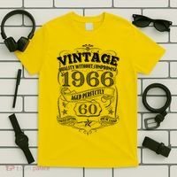 60th Birthday 1966 Vintage Quality Without Compromise  T-Shirt thumb 5
