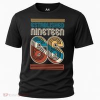 60th Birthday 1966 Established Nineteen 66 Cooling Performance Crew T-Shirt thumb 0