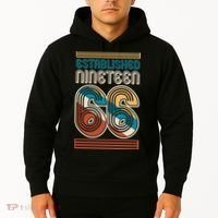 60th Birthday 1966 Established Nineteen 66 Hoodie thumb 2